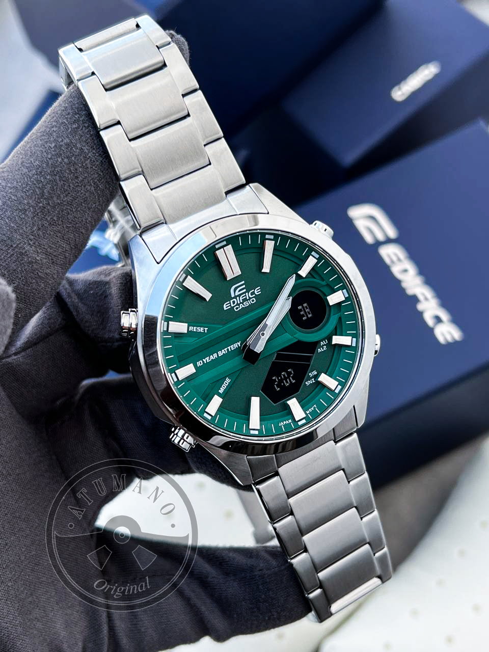 RELOJ EDIFICE ANALOGO/DIGITAL EFV-C120D-3ADF