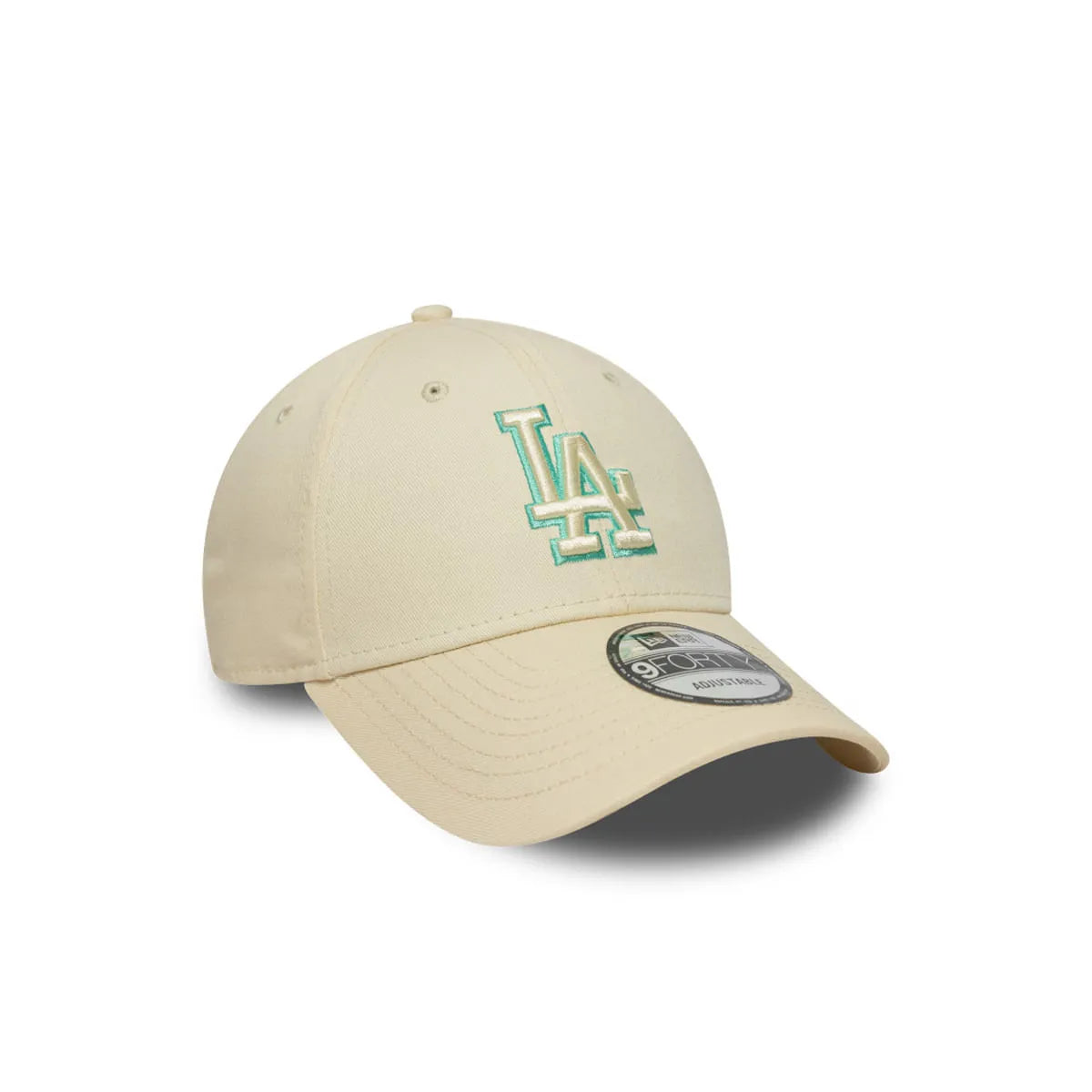 GORRA LOS ANGELES DODGERS MLB TEAM OUTLINE 9FORTY AJUSTABLE BEIGE UNISEX NEW ERA