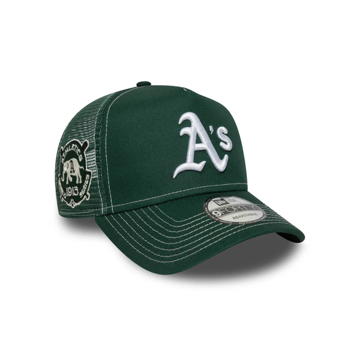 GORRA OAKLAND ATHLETICS MLB WS PATCH 9FORTY AJUSTABLE VERDE NEW ERA