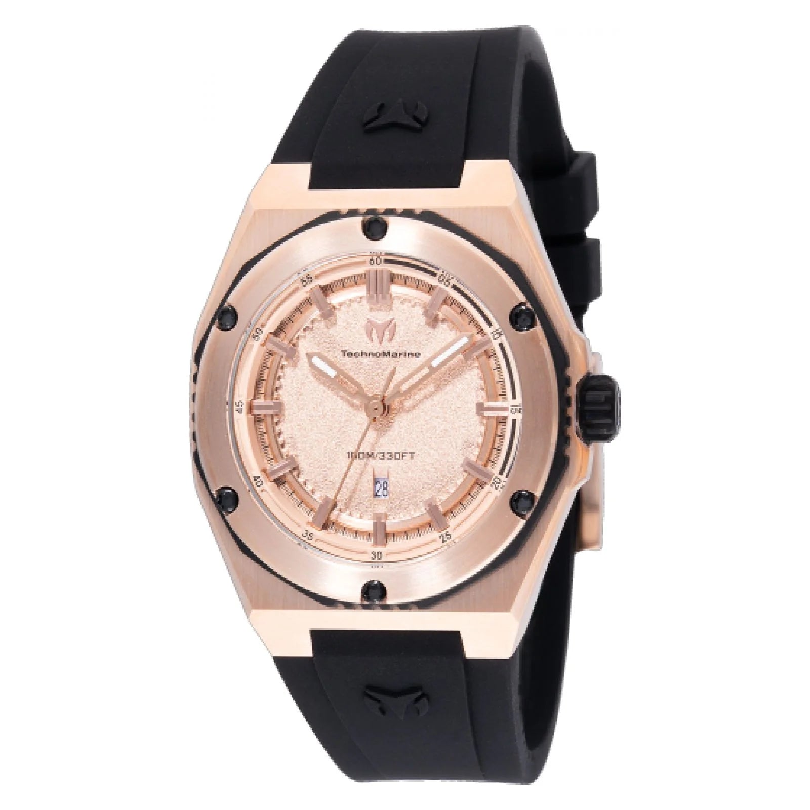 RELOJ TECHNOMARINE DEPORTIVO PARA DAMA CORAL LEGACY - NEGRO - ROSE GOLD - TM-416048