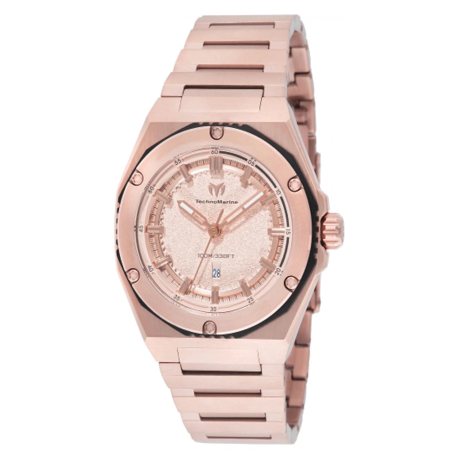RELOJ TECHNOMARINE PARA DAMA CORAL -ORO ROSA- TM-416058