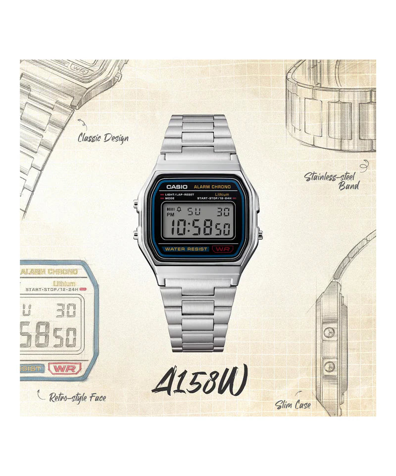 CASIO VINTAGE A158WA-1DF