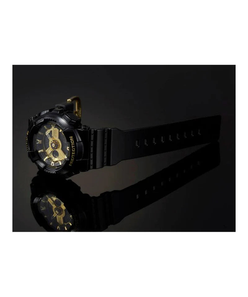 RELOJ BABY-G ANALOGO DIGITAL BLACK & GOLD - BA-110-1ADR
