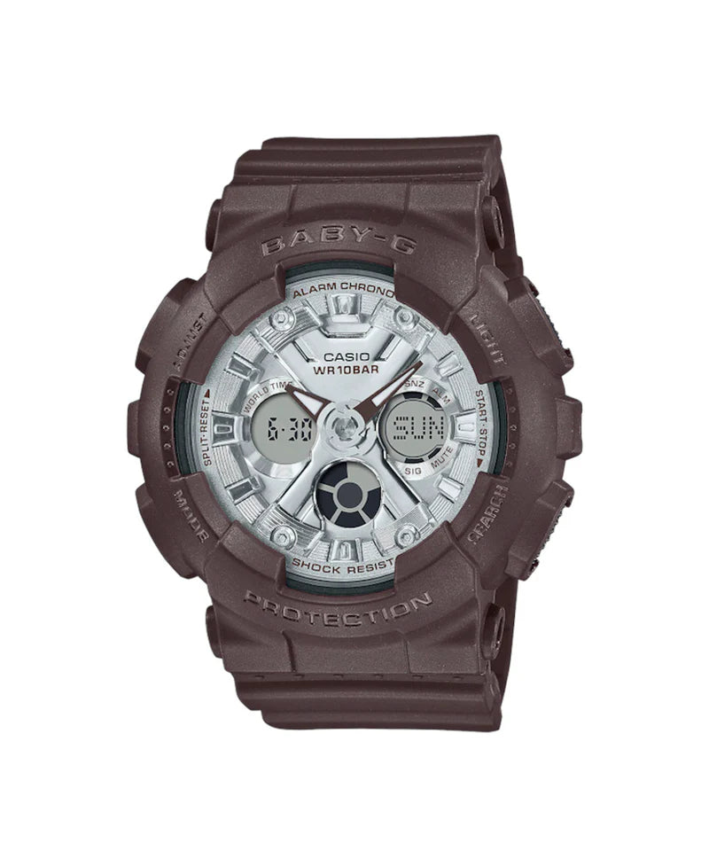 RELOJ BABY-G ANALOGO DIGITAL MARRÓN -BA-130SW-5ADR