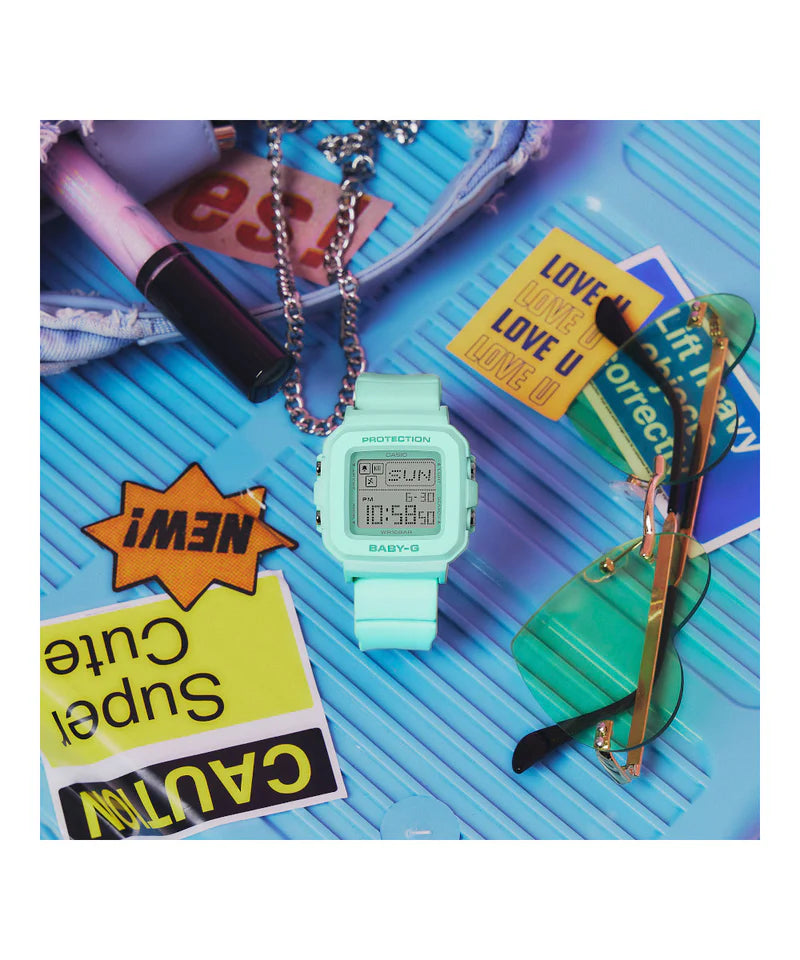 RELOJ DIGITAL BABY-G  -VERDE MENTA- BGD-10-3DR