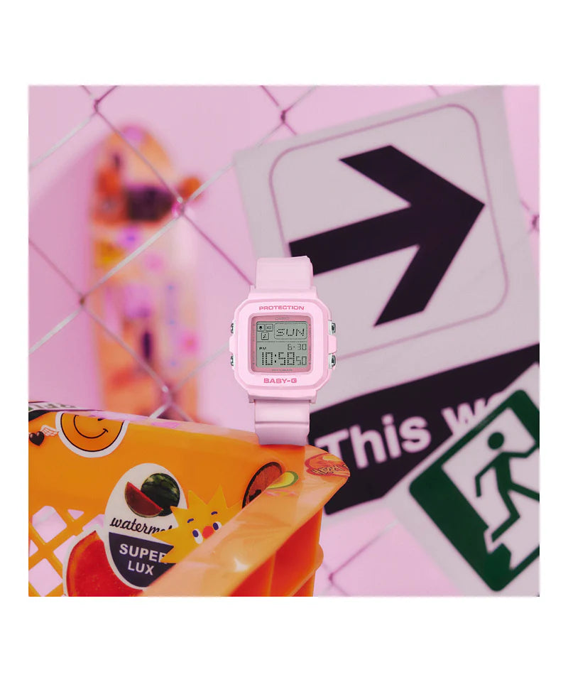 RELOJ DIGITAL BABY-G-ROSA- BGD-10L-4DR