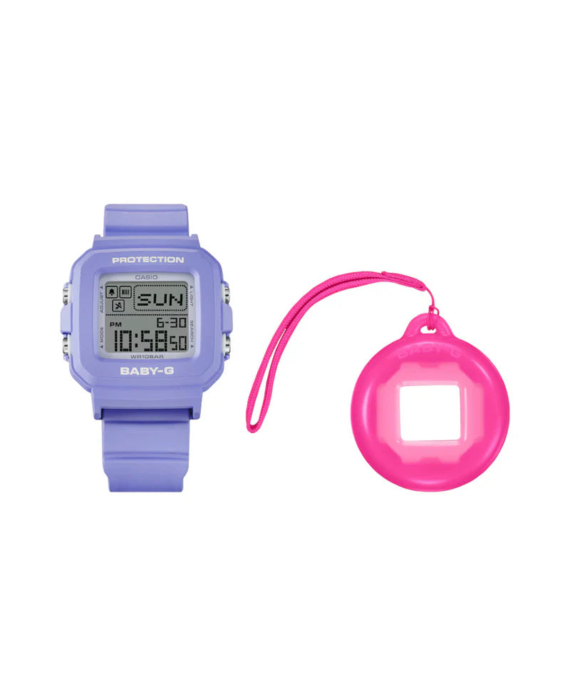 RELOJ DIGITAL BABY-G LILA CLARO BGD-10K-6DR