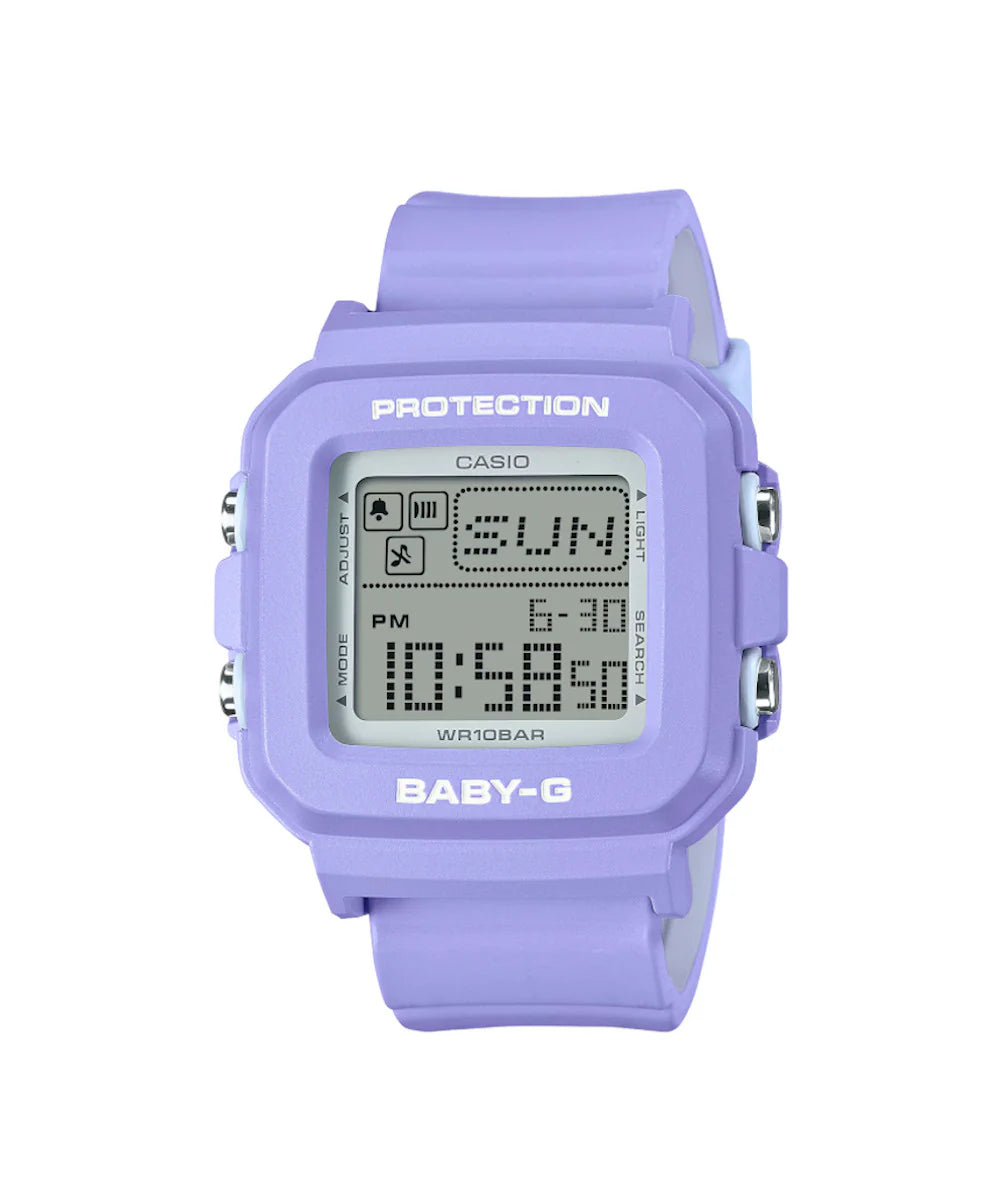 RELOJ DIGITAL BABY-G LILA CLARO BGD-10K-6DR