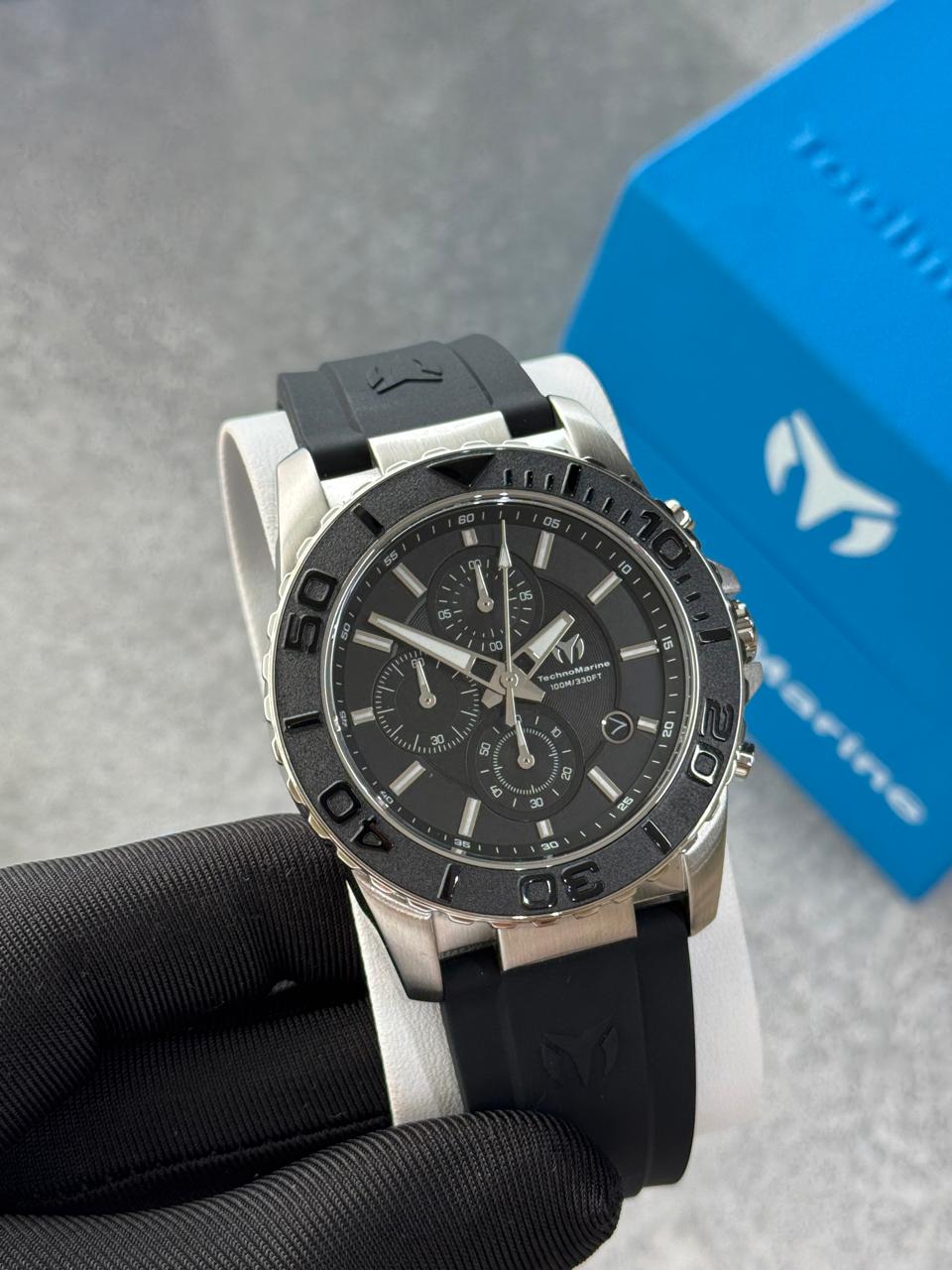 RELOJ TECHNOMARINE DEPORTIVO PARA HOMBRE SEA NEGRO -TM-724005