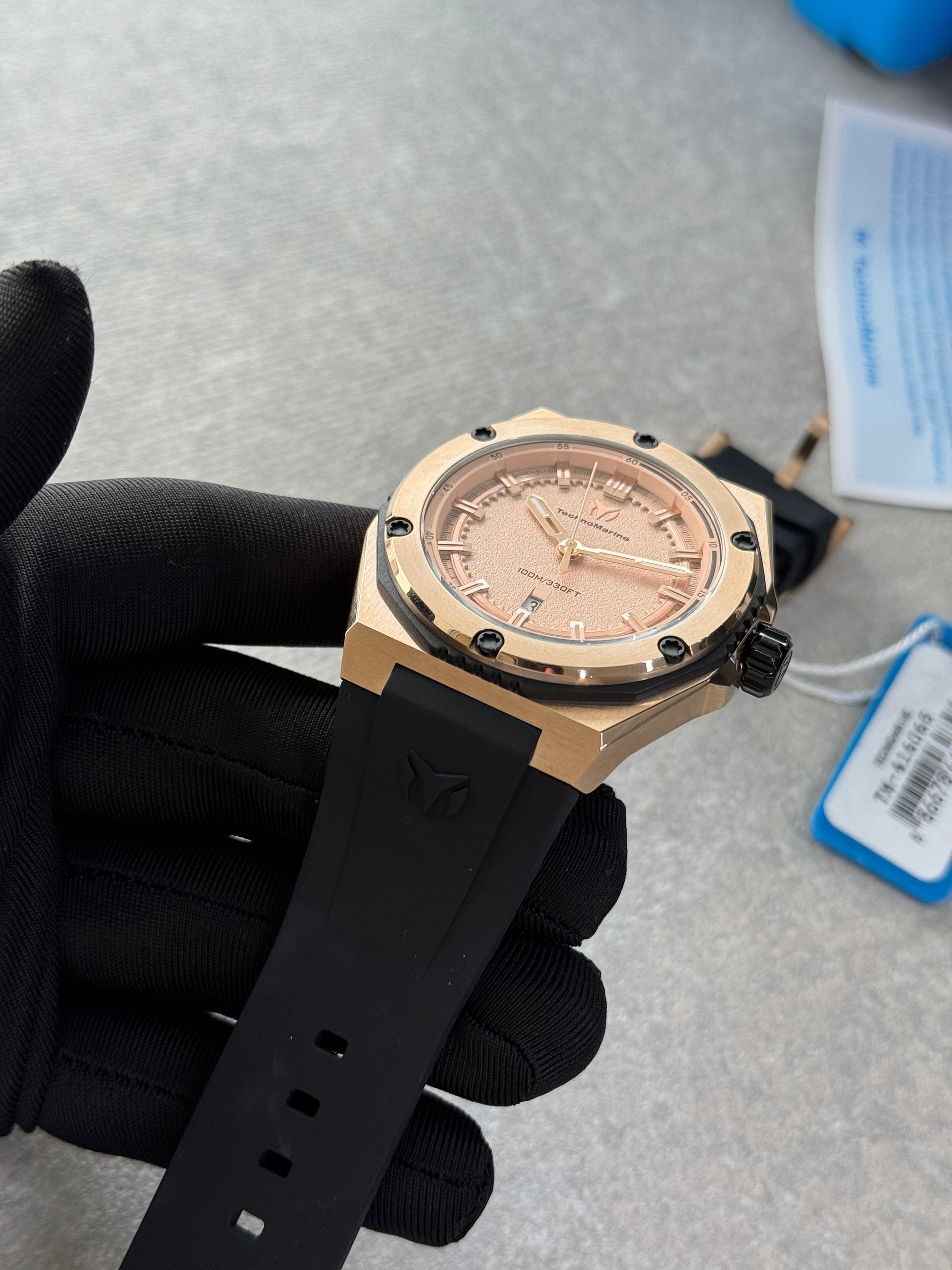 RELOJ TECHNOMARINE DEPORTIVO PARA DAMA CORAL LEGACY - NEGRO - ROSE GOLD - TM-416048