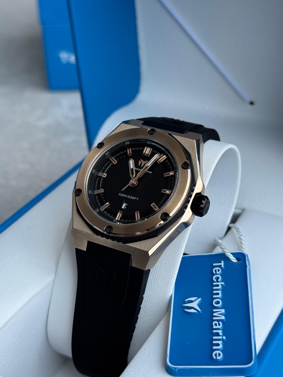 RELOJ TECHNOMARINE DEPORTIVO PARA DAMA CORAL-ORO-TM-416047