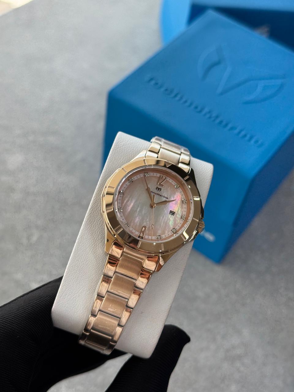 RELOJ TECHNOMARINE PARA DAMA LUNA -ORO ROSA-TM-826002