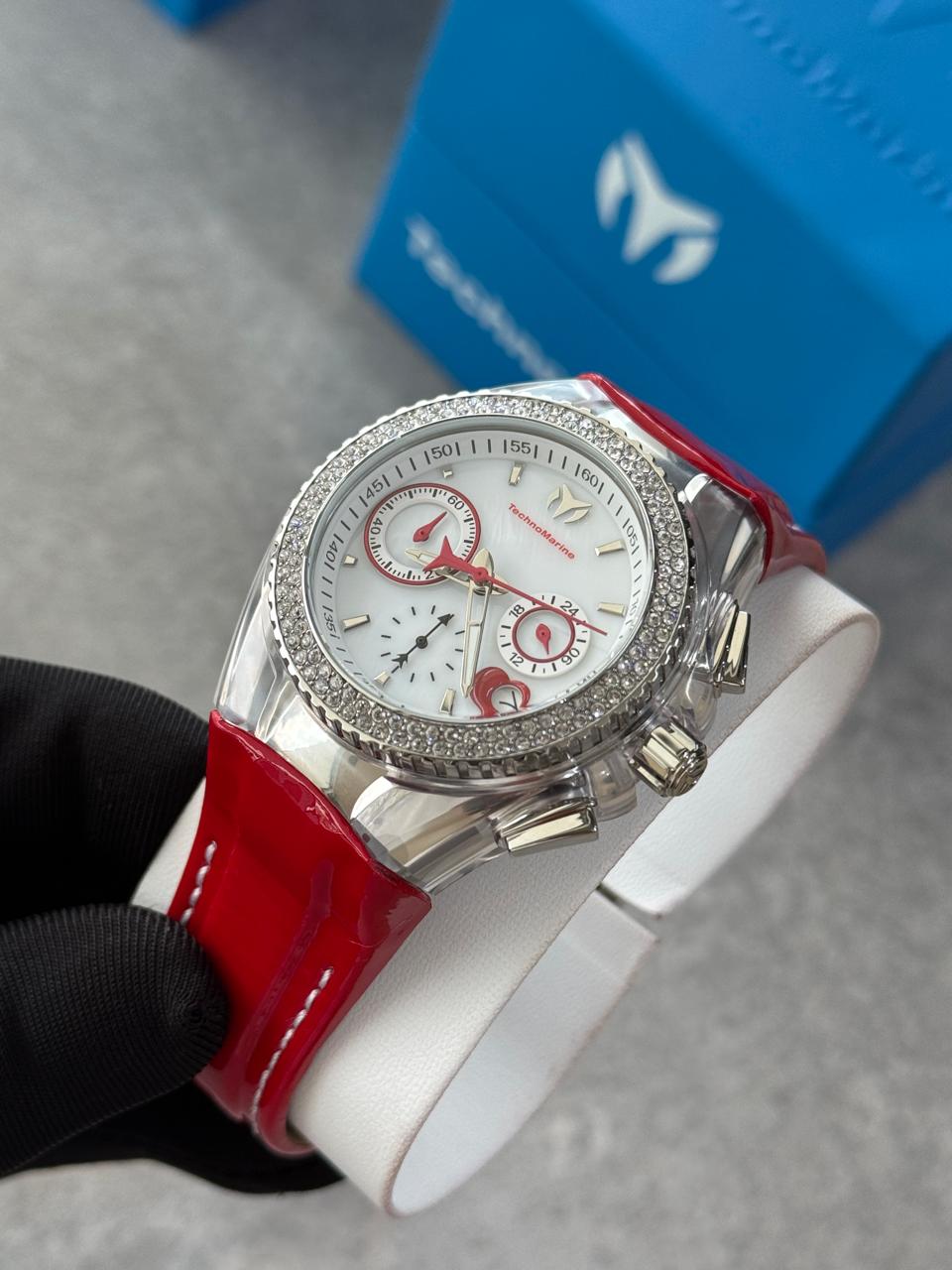 RELOJ TECHNOMARINE CLASICO PARA DAMA CRUISE -ROJO- TM-117001