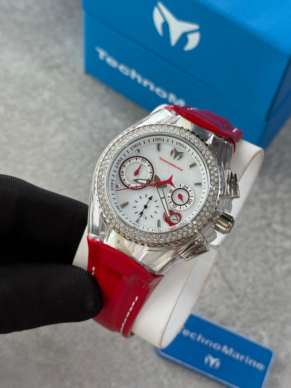 RELOJ TECHNOMARINE CLASICO PARA DAMA CRUISE -ROJO- TM-117001