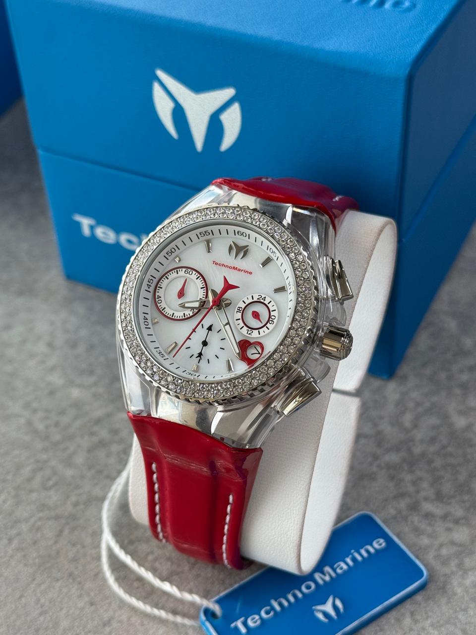 RELOJ TECHNOMARINE CLASICO PARA DAMA CRUISE -ROJO- TM-117001