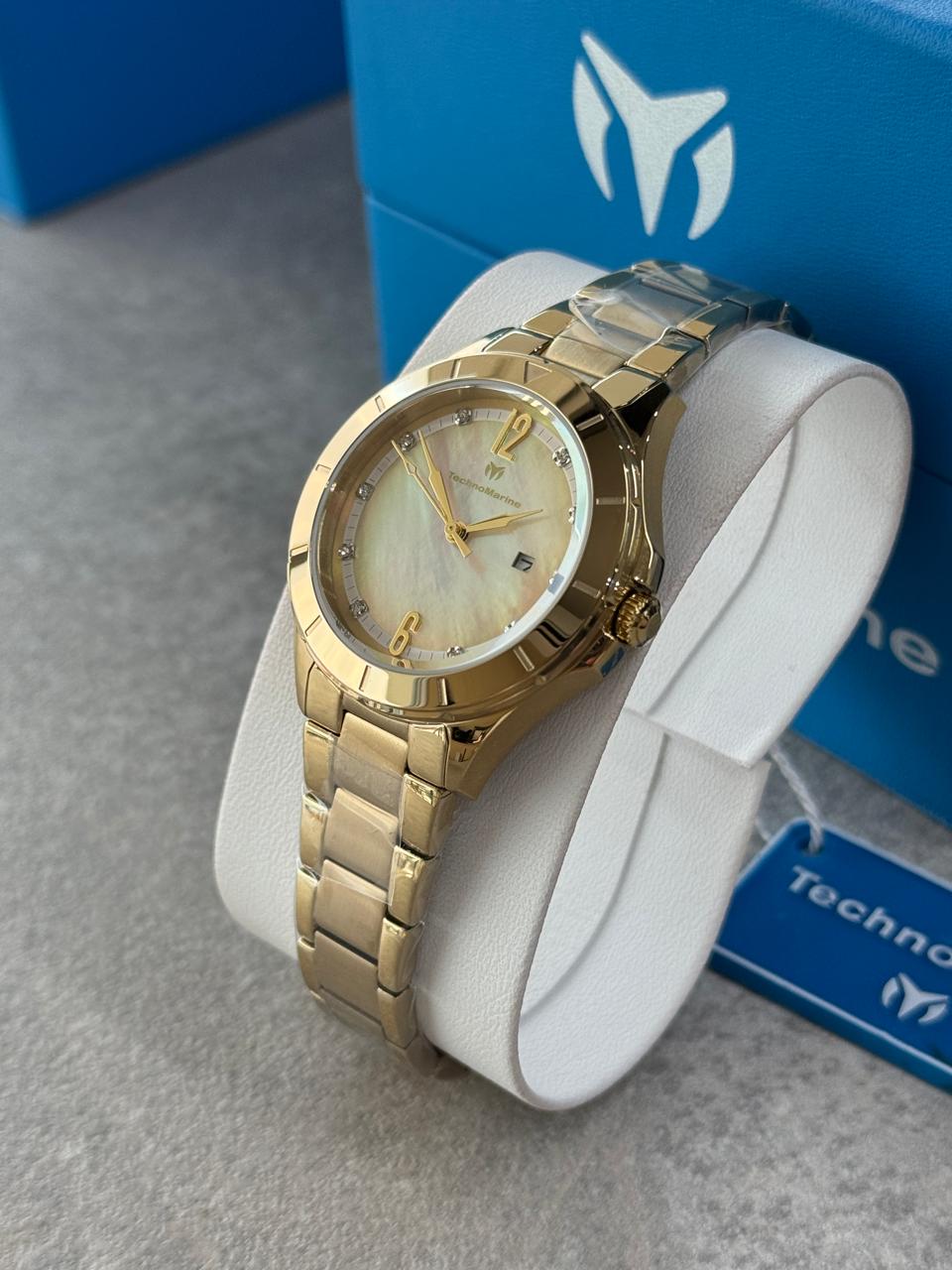 RELOJ TECHNOMARINE PARA DAMA LUNA -DORADO- TM-826005