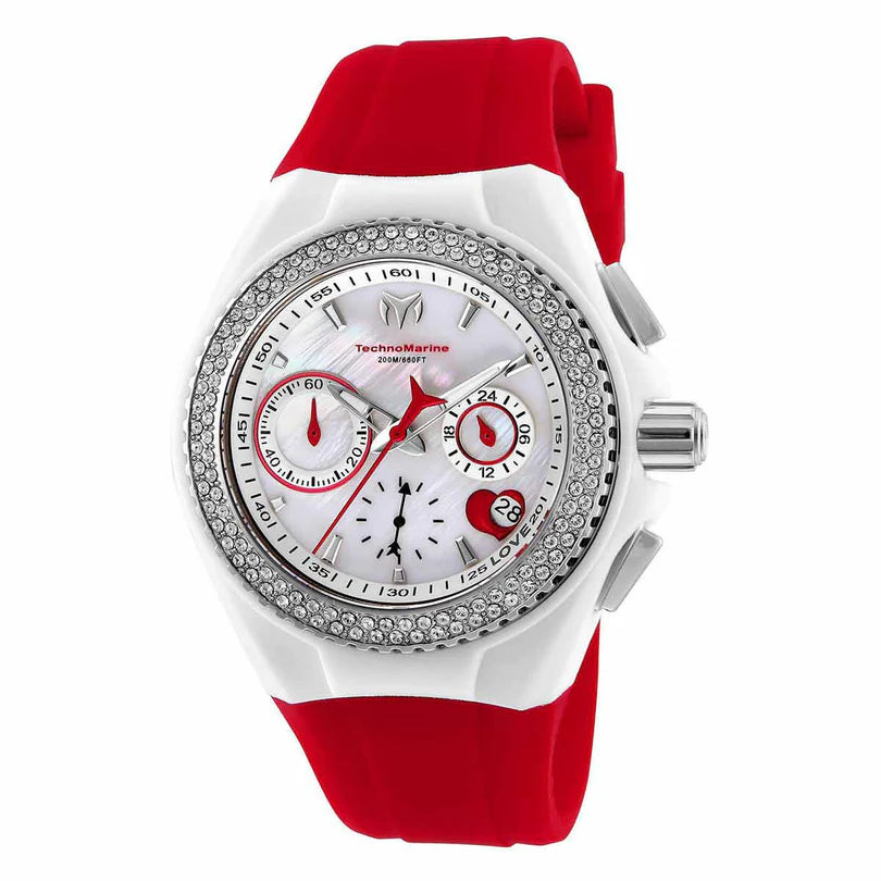 RELOJ TECHNOMARINE CLASICO PARA DAMA CRUISE -ROJO- TM-117001