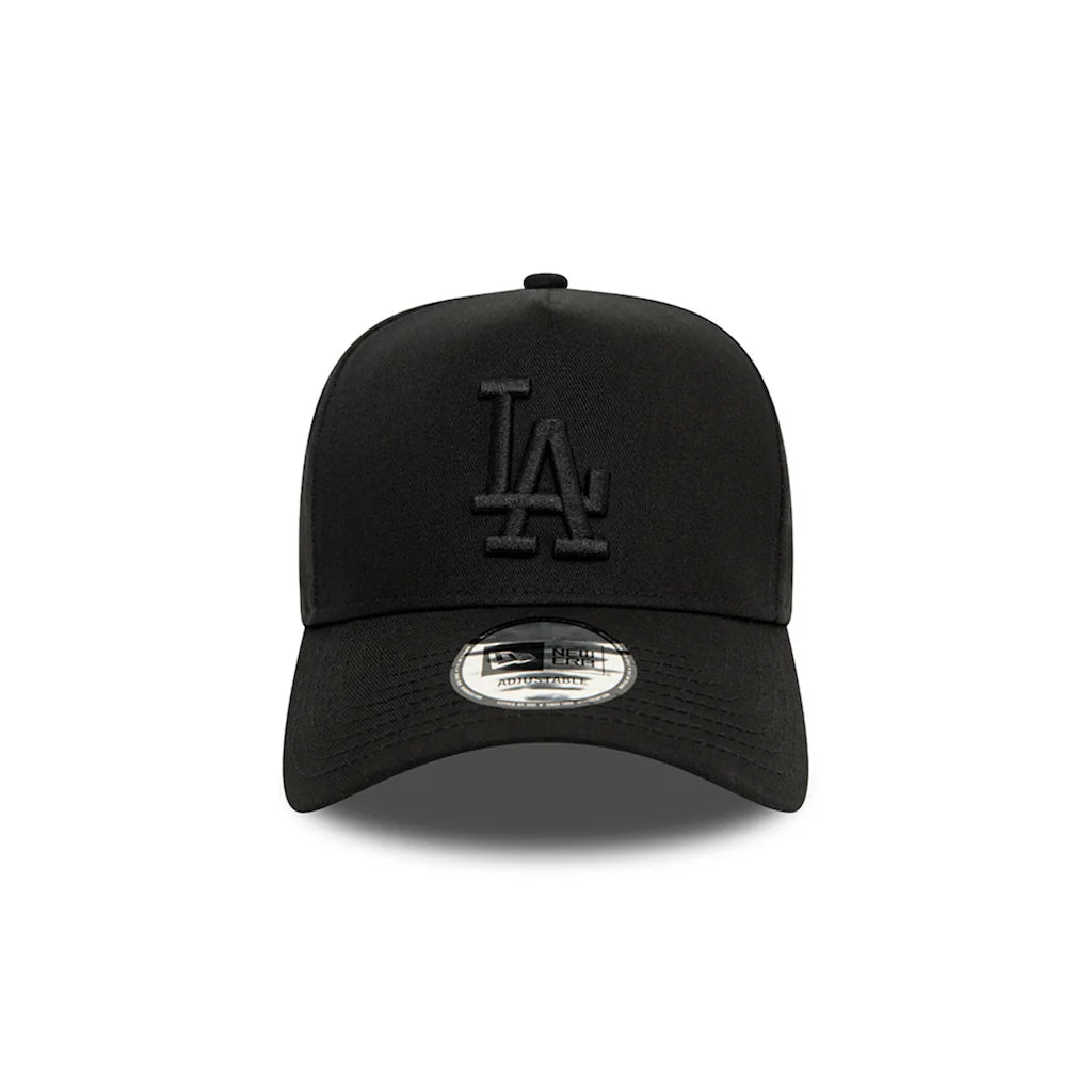 GORRA NEW ERA 9FORTY E-FRAME MLB LOS ANGELES DODGERS MONOCHROME BLACK AJUSTABLE NEGRO