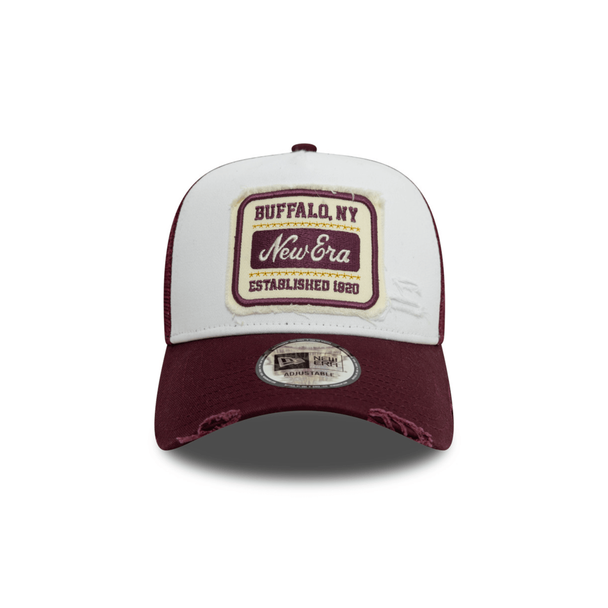 GORRA NEW ERA PATCH DISTRESS 9FORTY AF TRUCKER AJUSTABLE ROJA