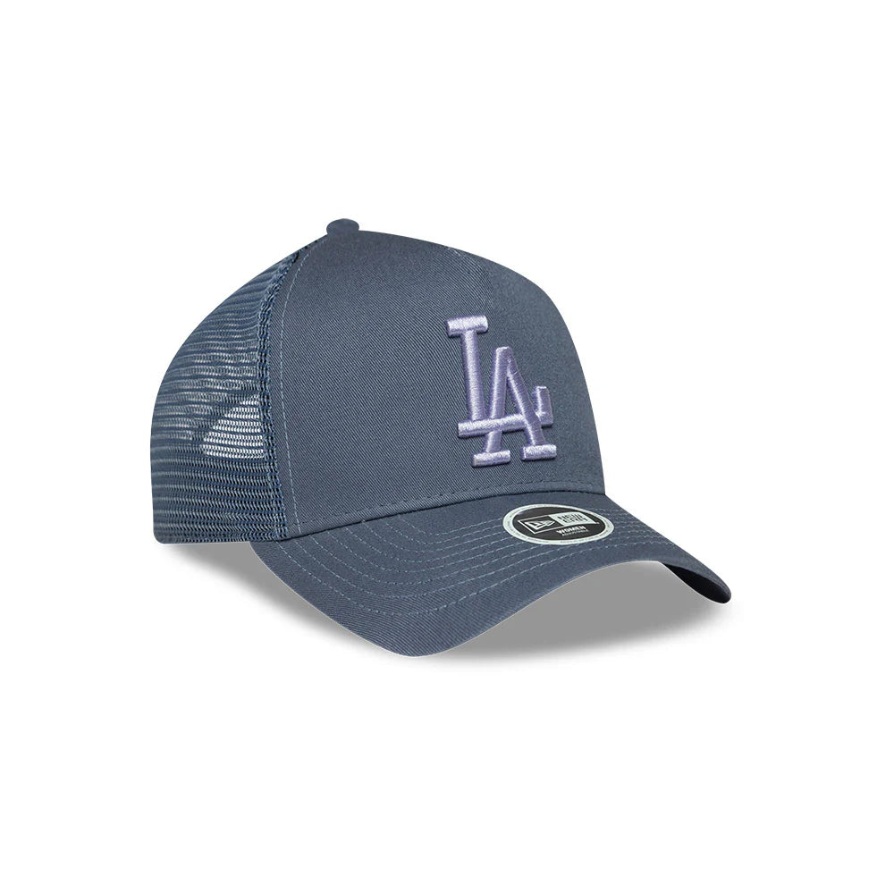 LOS ANGELES DODGERS MLB WOMEN'S LEAGUE ESSENTIALS 9FORTY A-FRAME TRUCKER SNAPBACK