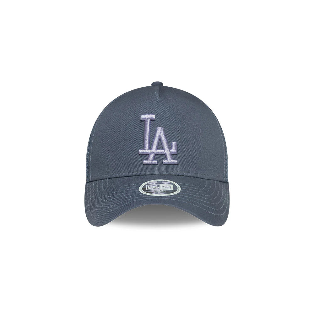 LOS ANGELES DODGERS MLB WOMEN'S LEAGUE ESSENTIALS 9FORTY A-FRAME TRUCKER SNAPBACK