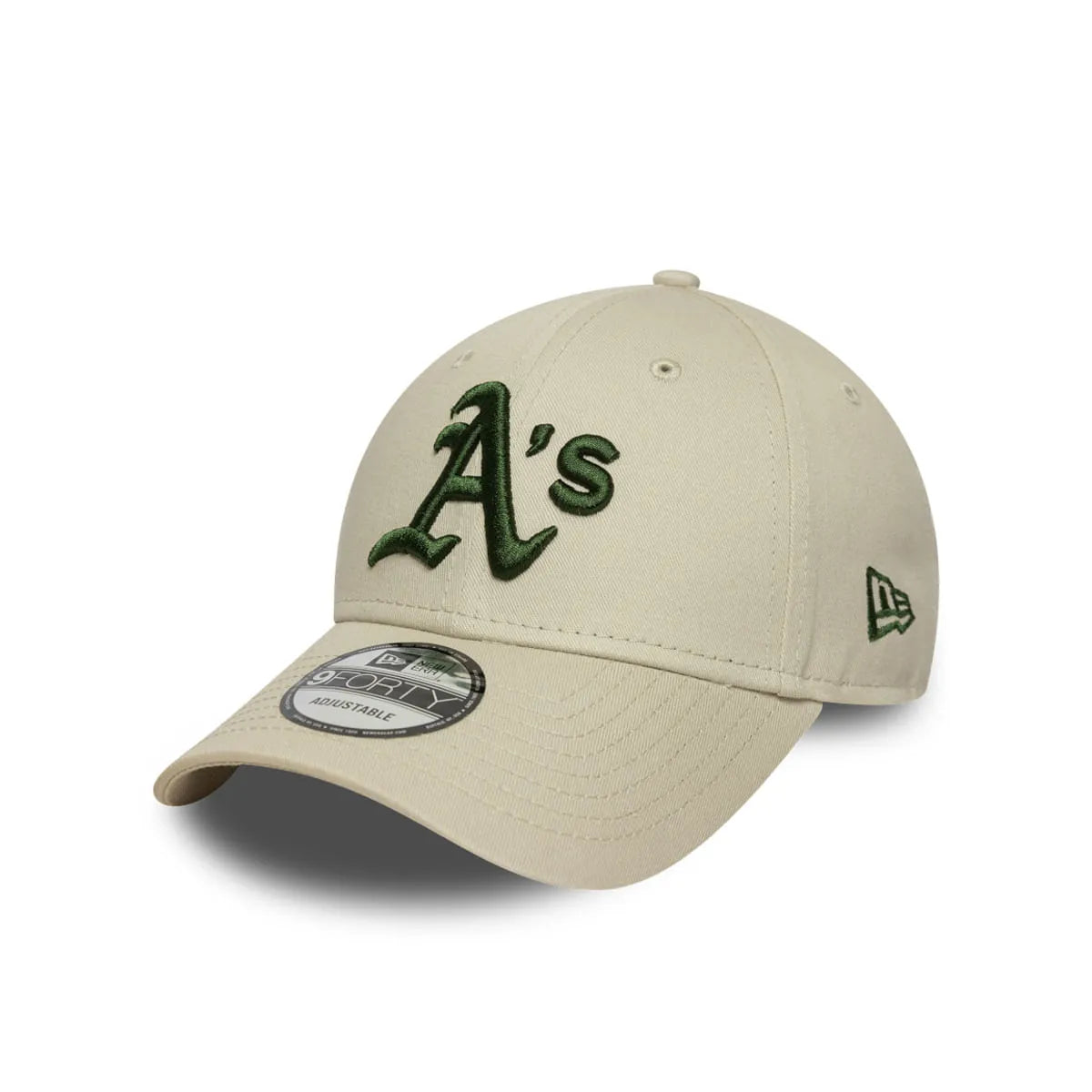 GORRA OAKLAND ATHLETICS MLB LEAGUE ESSENTIALS 9FORTY AJUSTABLE BEIGE NEW ERA