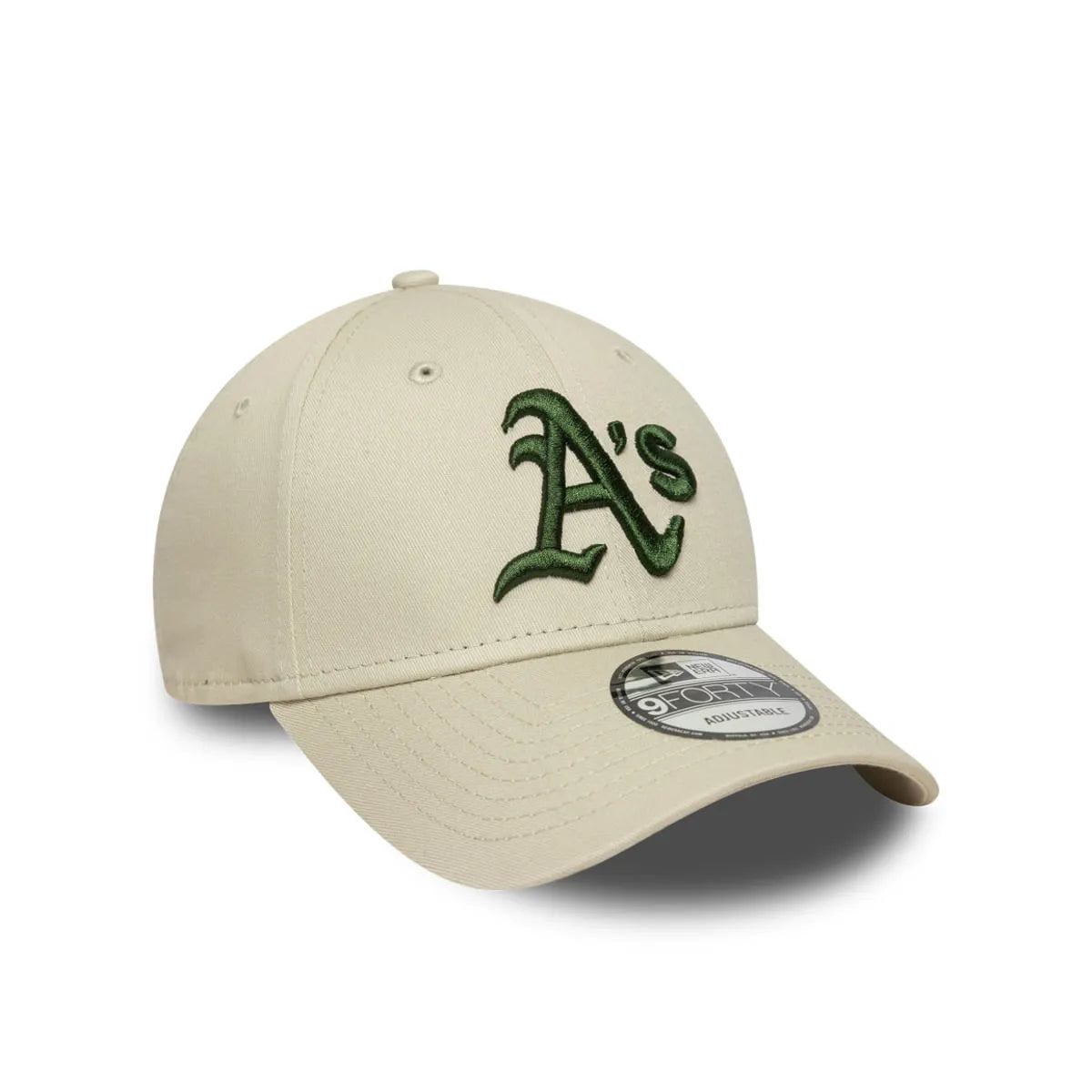 GORRA OAKLAND ATHLETICS MLB LEAGUE ESSENTIALS 9FORTY AJUSTABLE BEIGE NEW ERA