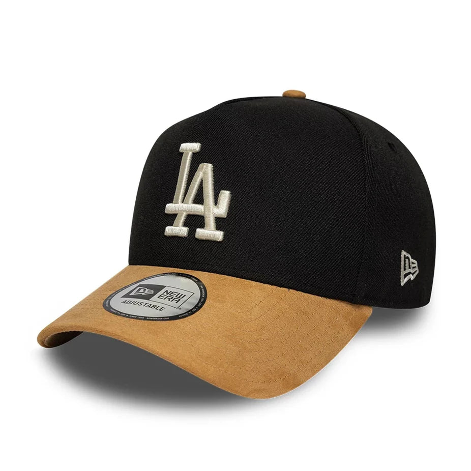 GORRA LA DODGERS MLB SUEDE VISOR BLACK 9FORTY E-FRAME ADJUSTABLE