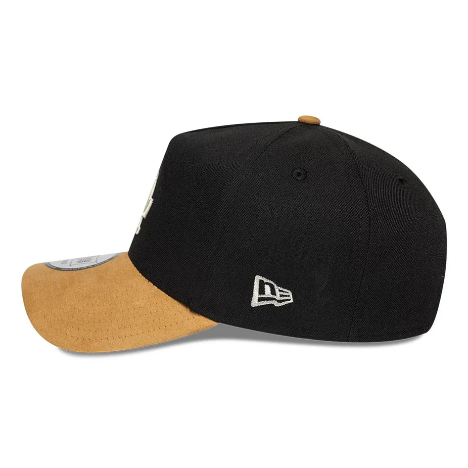 GORRA LA DODGERS MLB SUEDE VISOR BLACK 9FORTY E-FRAME ADJUSTABLE
