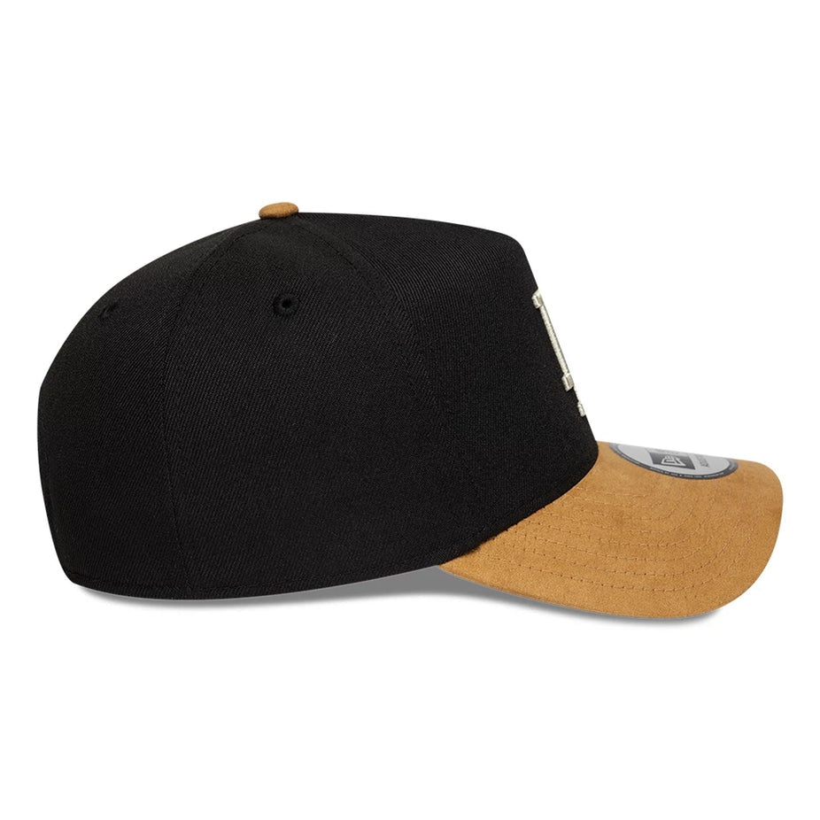 GORRA LA DODGERS MLB SUEDE VISOR BLACK 9FORTY E-FRAME ADJUSTABLE