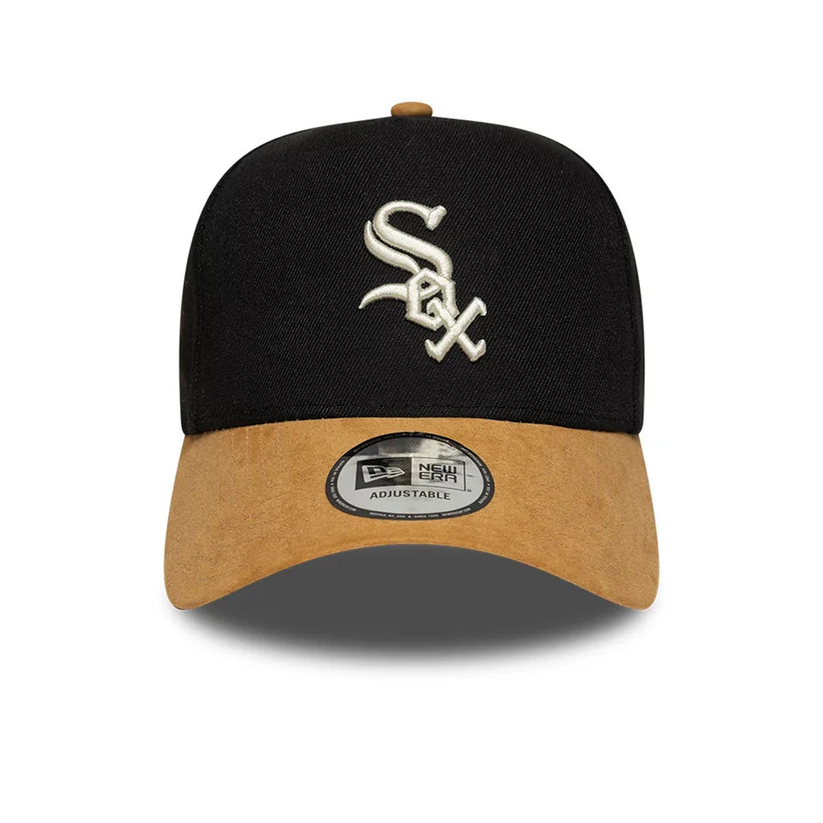 GORRA CHICAGO WHITE SOX MLB SUEDE VISOR 9FORTY E-FRAME NEGRA