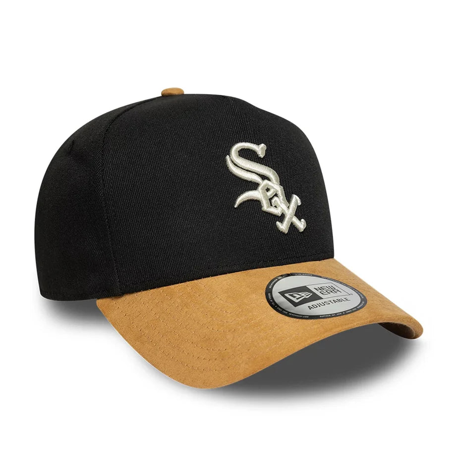 GORRA CHICAGO WHITE SOX MLB SUEDE VISOR 9FORTY E-FRAME NEGRA