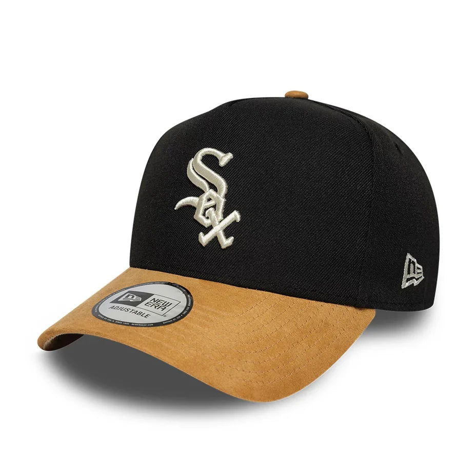 GORRA CHICAGO WHITE SOX MLB SUEDE VISOR 9FORTY E-FRAME NEGRA