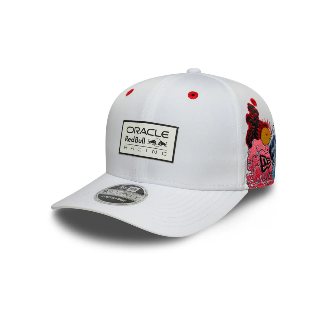 Gorra Oracle Red Bull Racing F1 Japan 9SEVENTY Ajustable Blanca