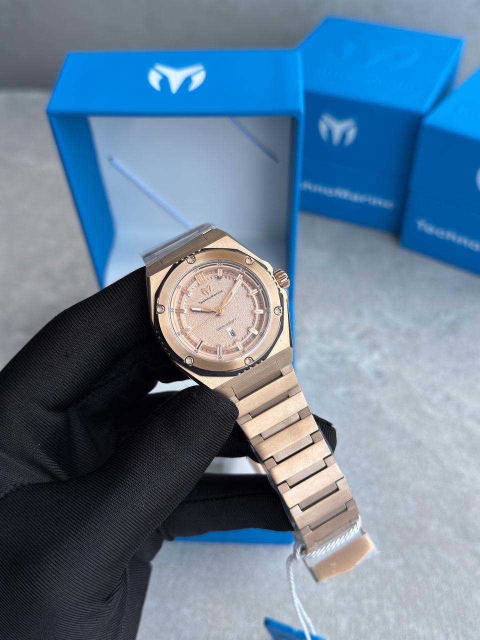 RELOJ TECHNOMARINE PARA DAMA CORAL -ORO ROSA- TM-416058